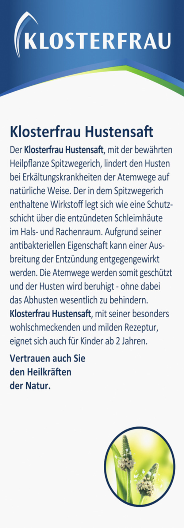 Bild 2 von Klosterfrau Klosterfrau Hustensaft zur Linderung und Beruhigung, 200 ml