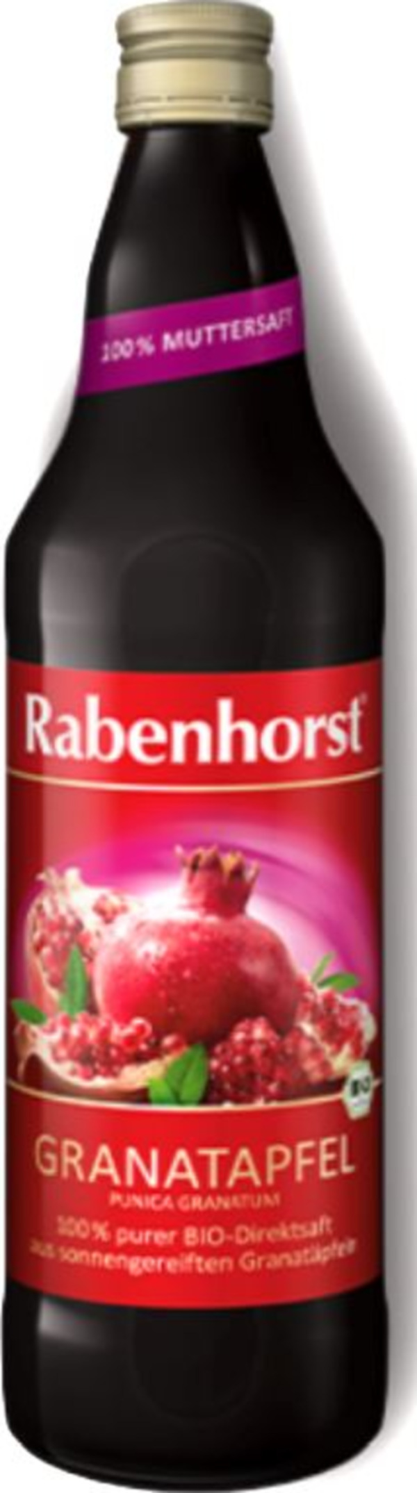 Bild 1 von Rabenhorst Granatapfel Muttersaft BIO 700ml - 100% purer Direktsaft, 700 ml