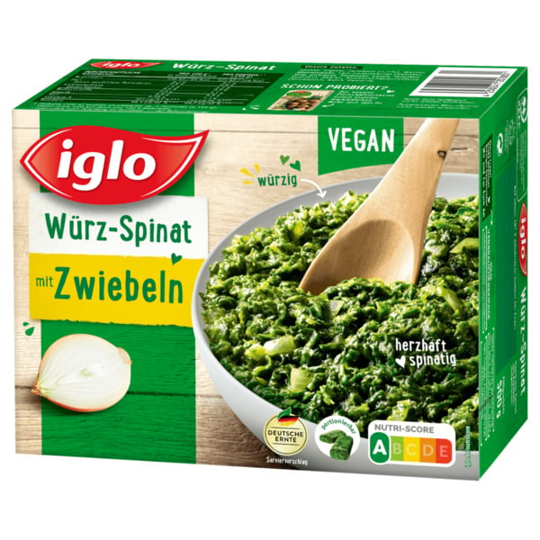 Bild 1 von Iglo Würzspinat mit Zwiebeln 500g