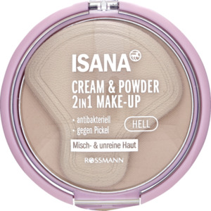 ISANA ISANA CREAM & POWDER 2IN1 MAKE-UP HELL, 9 g