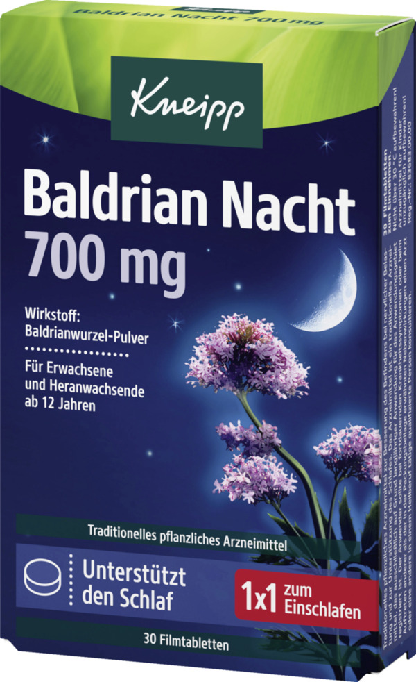 Bild 1 von Kneipp Baldrian Nacht 700 mg, 25 g