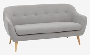 Sofa EGEDAL 2.5-Sitzer Stoff hellgrau