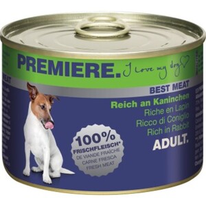 PREMIERE Best Meat Adult Kaninchen 6x185 g