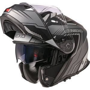 Nexo Klapphelm Comfort II silber/weiß dekor #22 XS