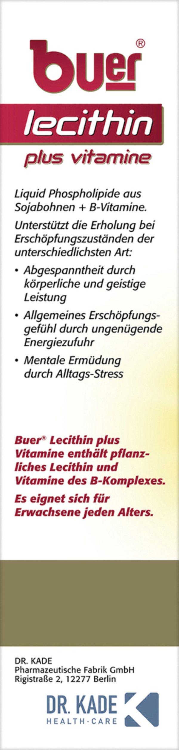 Bild 2 von Buer Lecithin plus Vitamine, 500 ml