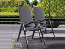 Bild 3 von LIVARNO home Alu-Premium-Set »Toronto« 3-teilig - Bistrotisch & 2 Hochlehner gepolstert, anthrazit