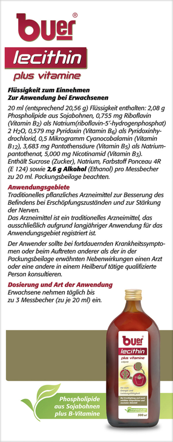 Bild 3 von Buer Lecithin plus Vitamine, 500 ml