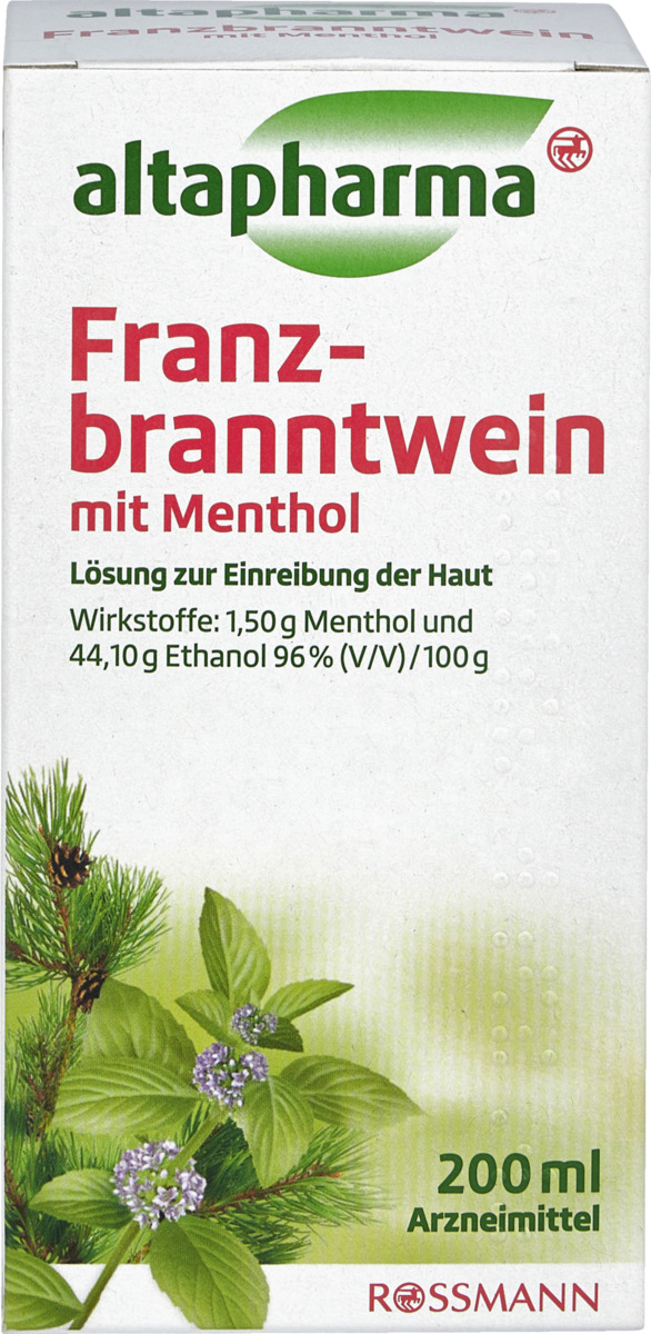 Bild 1 von altapharma Franzbranntwein mit Menthol, 200 ml