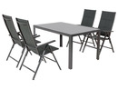 Bild 1 von LIVARNO home Alu-Premium-Set »Toronto« 5-teilig - Standardtisch & 4 Hochlehner, gepolstert, anthrazit