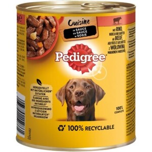 Pedigree Cuisine in Sauce 12x800g Rind