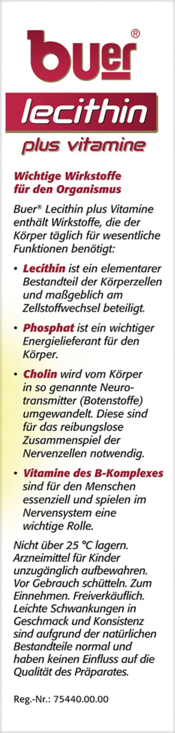 Bild 1 von Buer Lecithin plus Vitamine, 500 ml