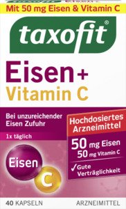 taxofit Eisen + Vitamin C Kapseln
