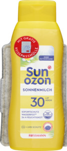 sunozon Sonnenmilch LSF 30 mit gratis Reisepasshülle, 400 ml