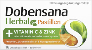 Dobendan Herbal Pastillen Propolis-, Zitronenmelisse- & Honiggeschmack