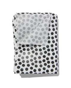 Tischtuch, 140 x 240 cm, Polyester – Punkte, schwarz/weiß