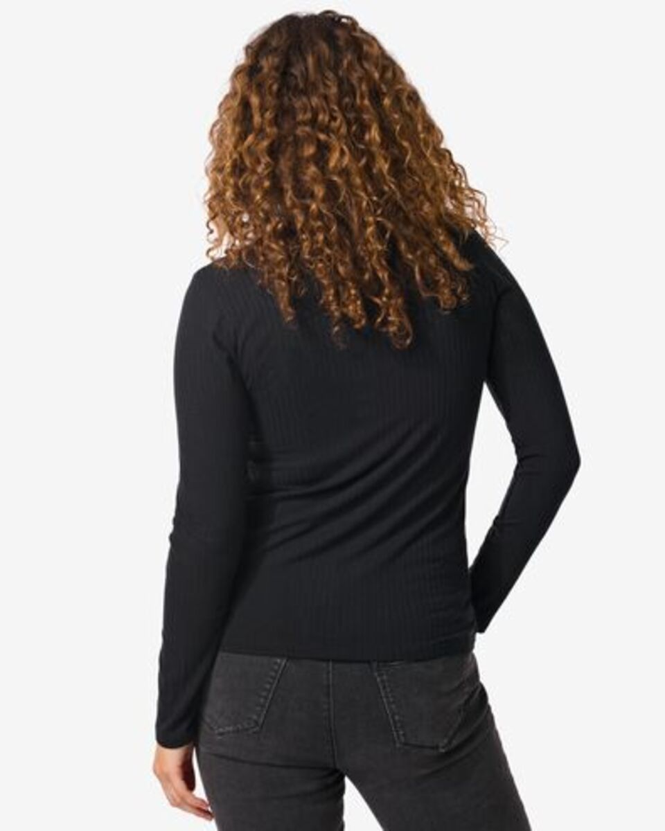 Bild 3 von Damen-Shirt Chelsea, gerippt schwarz