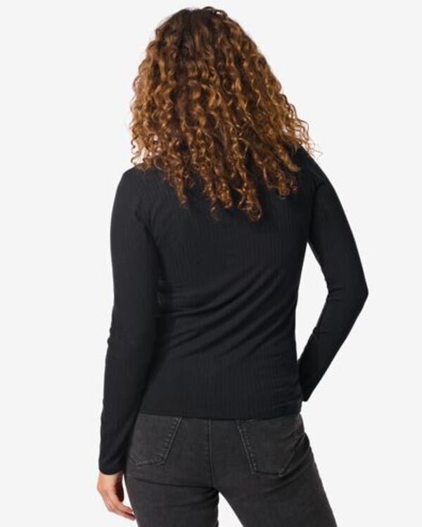 Bild 3 von Damen-Shirt Chelsea, gerippt schwarz