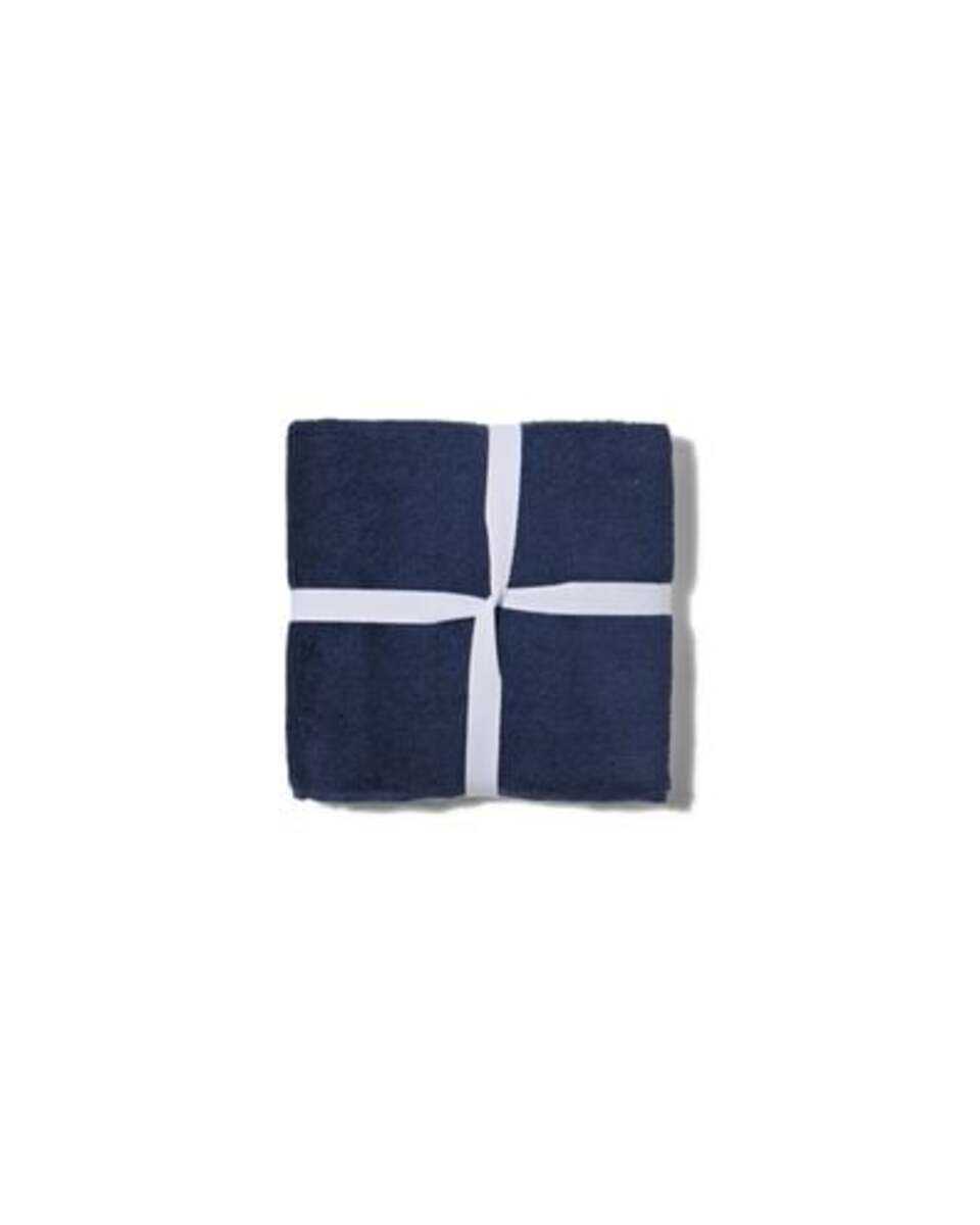 Bild 2 von Geschirr- und Küchenhandtuchset, Baumwolle, blau/kariert