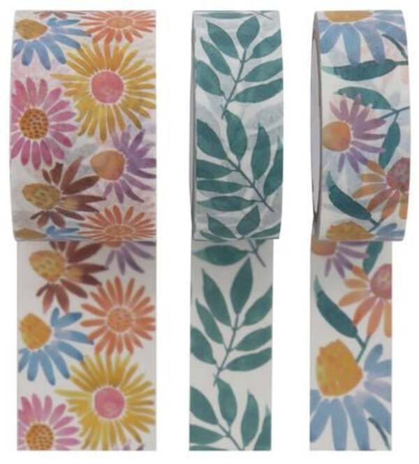 Bild 1 von Washi Tape, Wildblumen, 3 x 5 m