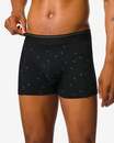 Bild 4 von 2er-Pack Herren-Boxershorts, kurz, mit Bambus, Long Lasting, grafisches Muster schwarz