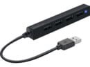 Bild 1 von SPEEDLINK SNAPPY SLIM 4-Port, USB Hub, Schwarz, Schwarz