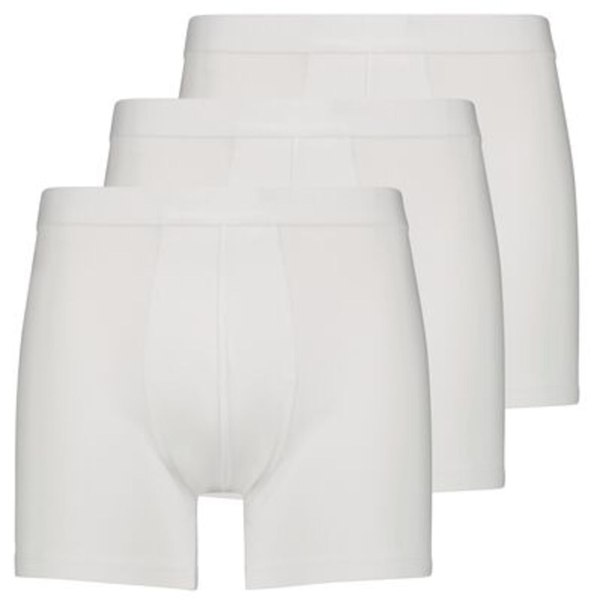 Bild 1 von 3 Herren-Boxershorts, lang, Baumwollstretch weiß