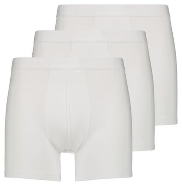 Bild 1 von 3 Herren-Boxershorts, lang, Baumwollstretch weiß