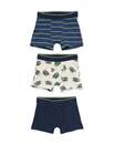 Bild 1 von 3er-Pack Kinder-Boxershorts, Baumwolle/Elasthan blau