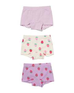 3er-Pack Kinder-Boxershorts, Baumwolle/Elasthan bunt