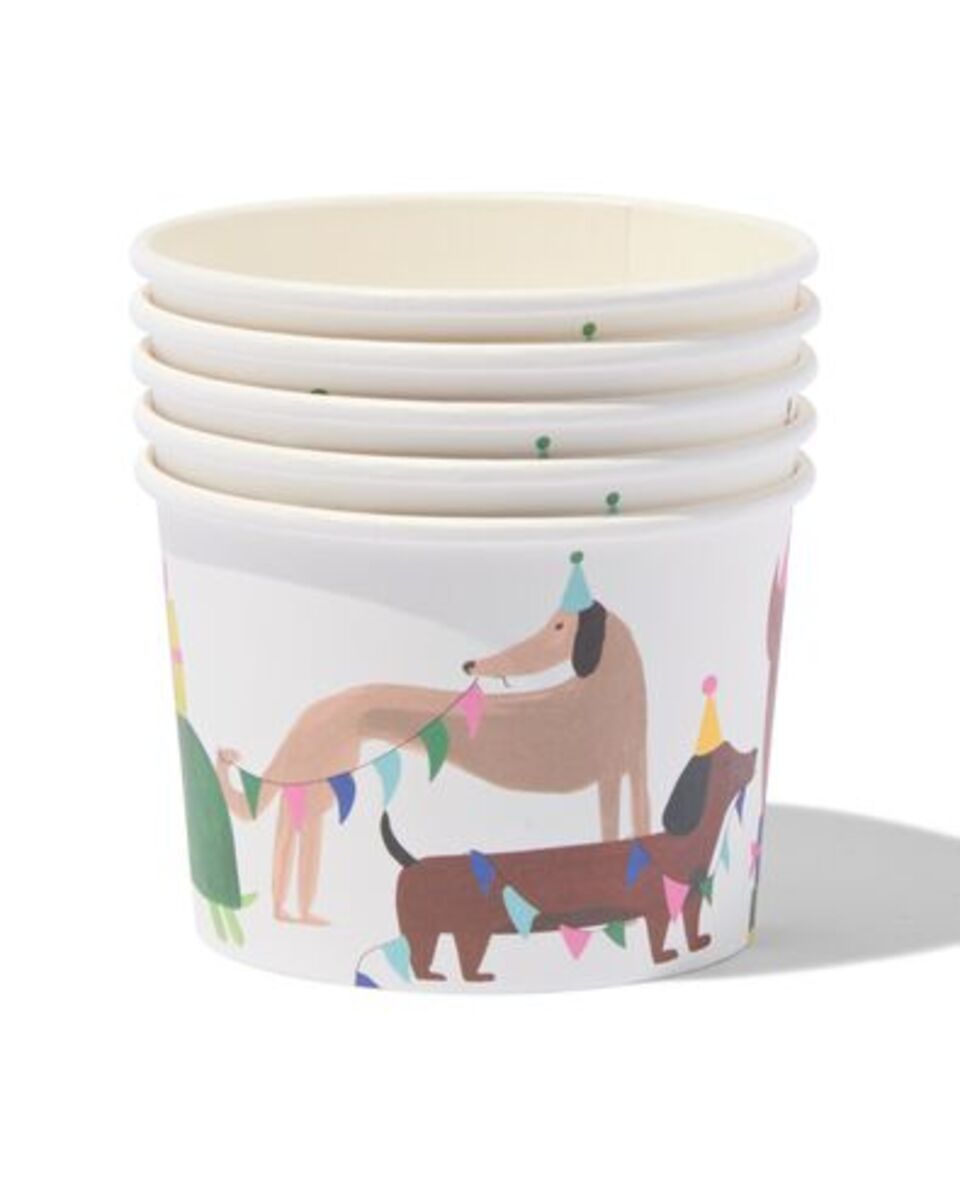 Bild 2 von 5er-Pack Pappschalen, 450 ml, Partytiere