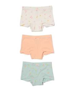 3er-Pack Kinder-Boxershorts, Baumwolle/Elasthan eierschalenfarben