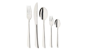 KHG Besteckset, 30-teilig  718 ¦ silber ¦ Edelstahl, 13/0 Messer Geschirr & Besteck > Bestecksets - Sconto