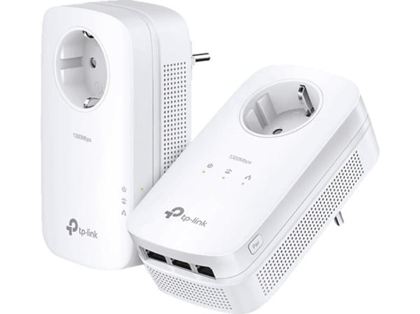 Bild 1 von TP-LINK TL-PA8033P AV1300-Gigabit-Powerline mit Steckdose Adapter Kit, Weiß