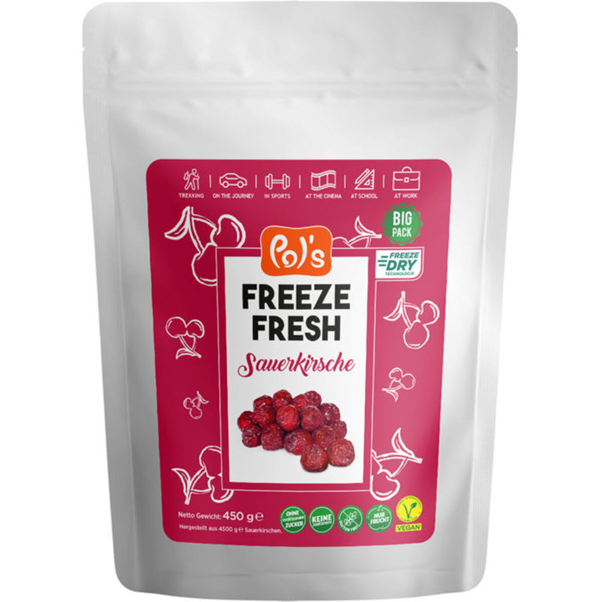 Bild 1 von Pol's Freeze Fresh Sauerkirsche Fruchtchips Big Pack