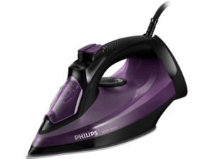 PHILIPS DST5030/80 5000 Series Dampfstoß: 180 g/Min., 320ml, Dampfbügeleisen (2400 Watt, SteamGlide Plus ), Schwarz/Lila