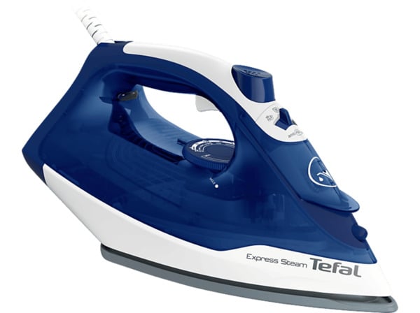 Bild 1 von TEFAL FV2838 Express Steam Dampfbügeleisen (2400 Watt, Keramik), Blau/Weiß