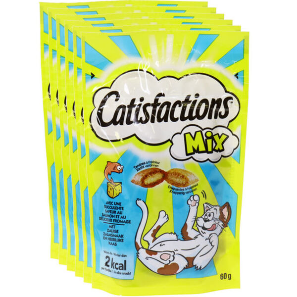 Bild 1 von Catisfaction Katzensnacks Lachs & Käse, 6er Pack