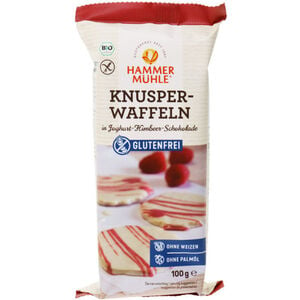 Hammermühle BIO Knusperwaffeln Joghurt-Himbeer-Schokolade