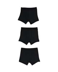 3er-Pack Herren-Boxershorts, lang schwarz