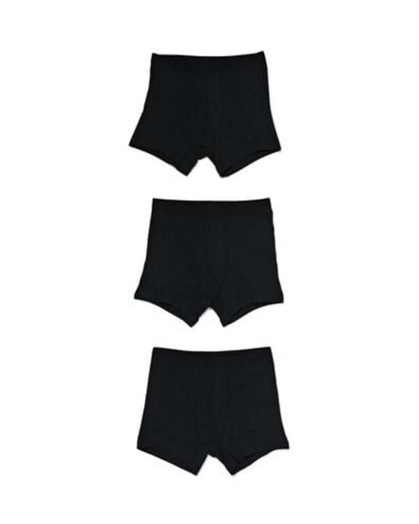 Bild 1 von 3er-Pack Herren-Boxershorts, lang schwarz