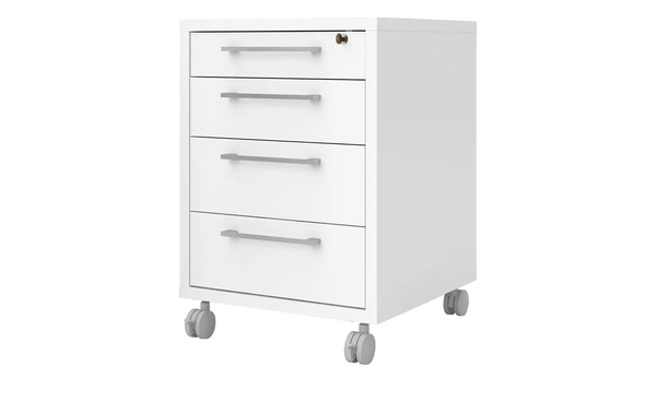 Bild 1 von Rollcontainer  Saale ¦ weiß ¦ Maße (cm): B: 48,2 H: 68,2 T: 49,1 Büro > Rollcontainer - Sconto