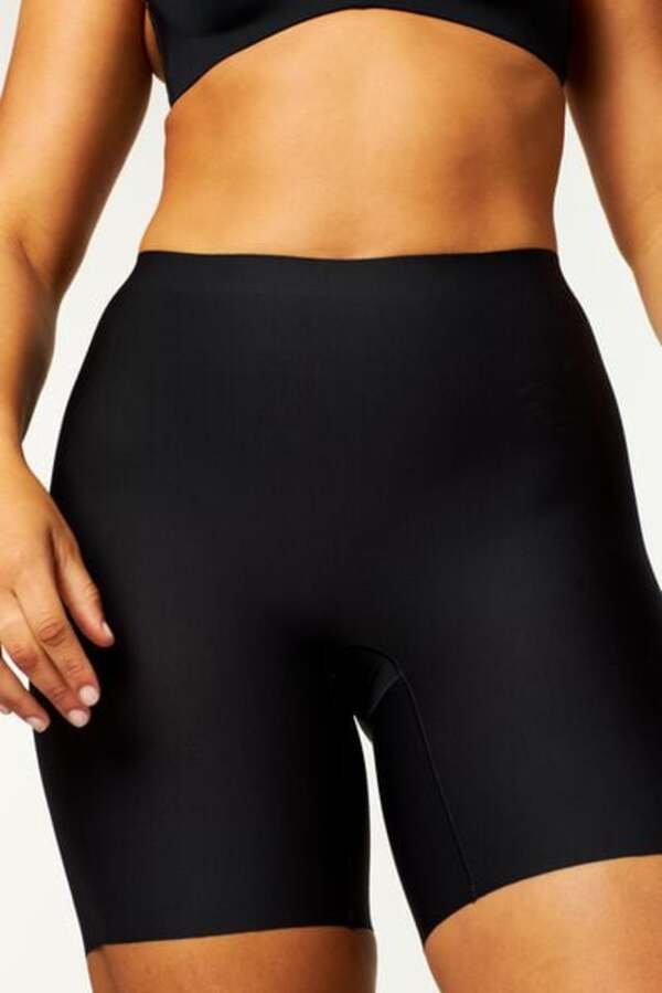 Bild 2 von Radlerhose, mittelstark figurformend, hohe Taille schwarz