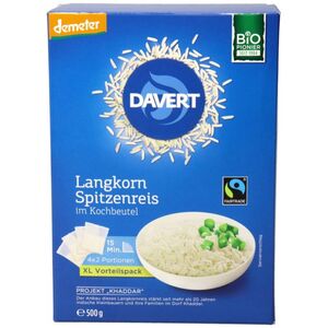 Davert BIO Langkornreis im Kochbeutel