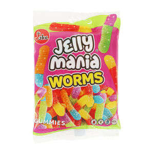 Jelly Mania 2 x Saure Würmer Fruchtgummis