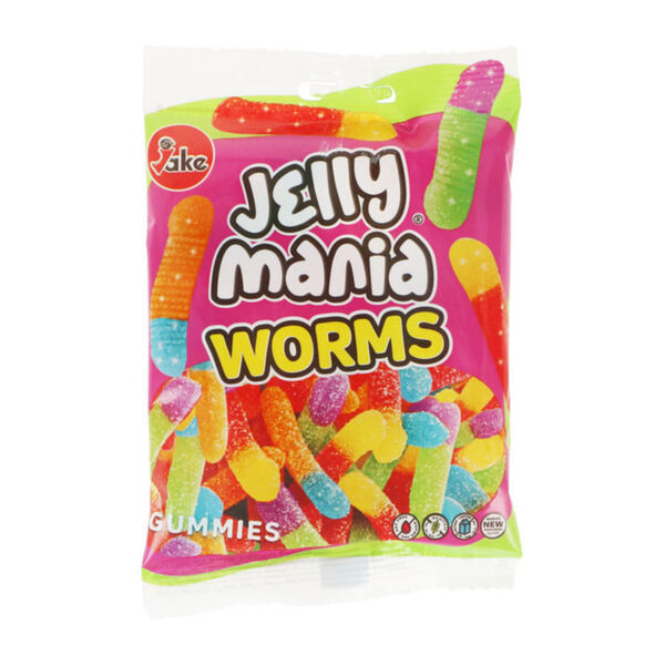 Bild 1 von Jelly Mania 2 x Saure Würmer Fruchtgummis