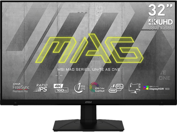 Bild 1 von MSI MAG 323UPFDE 32 Zoll UHD 4K Gaming-Monitor (1 ms Reaktionszeit, 160 Hz), Schwarz