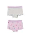 Bild 1 von 2er-Pack Kinder-Boxershorts, Baumwolle/Elasthan lila