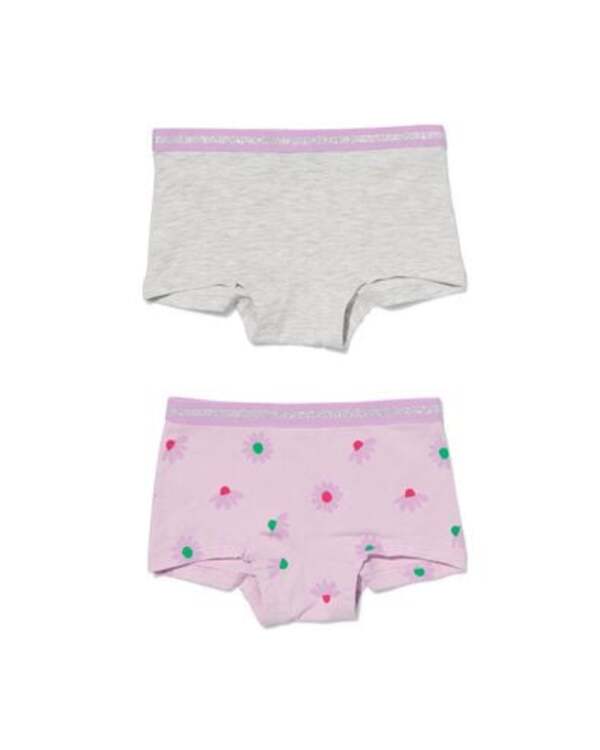 Bild 1 von 2er-Pack Kinder-Boxershorts, Baumwolle/Elasthan lila