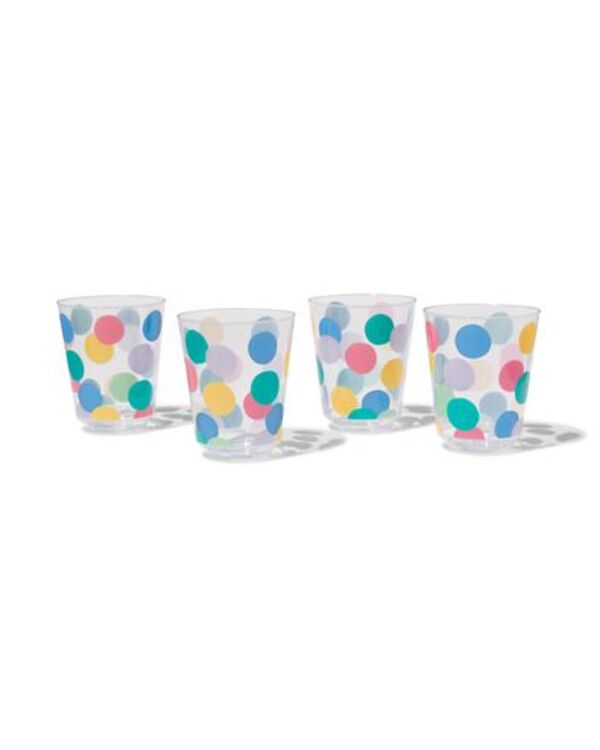 Bild 2 von 4er-Pack Becher, Punkte, wiederverwendbar