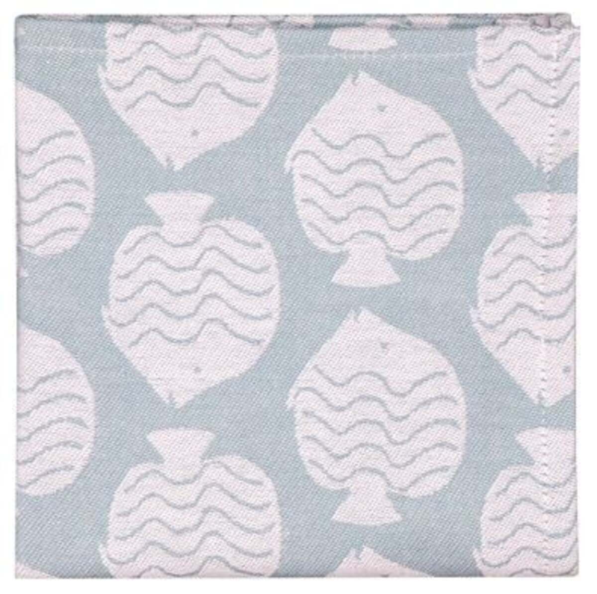 Bild 3 von Geschirrtuch, 65 x 65 cm, Baumwolle, hellblau, Fische